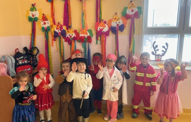 Bal karnawałowy w grupie Motylki